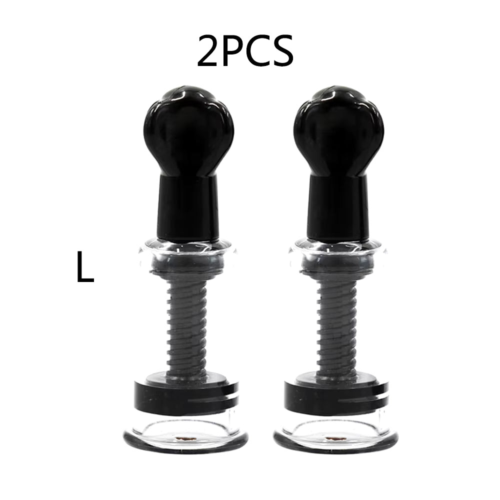 Breast Nipple Sucker of 4 Sizes Sexy Breast Massage Clip Enhancement Vacuum Pump Sucker Breast Enlarger Vibrating Sex Adults Toy