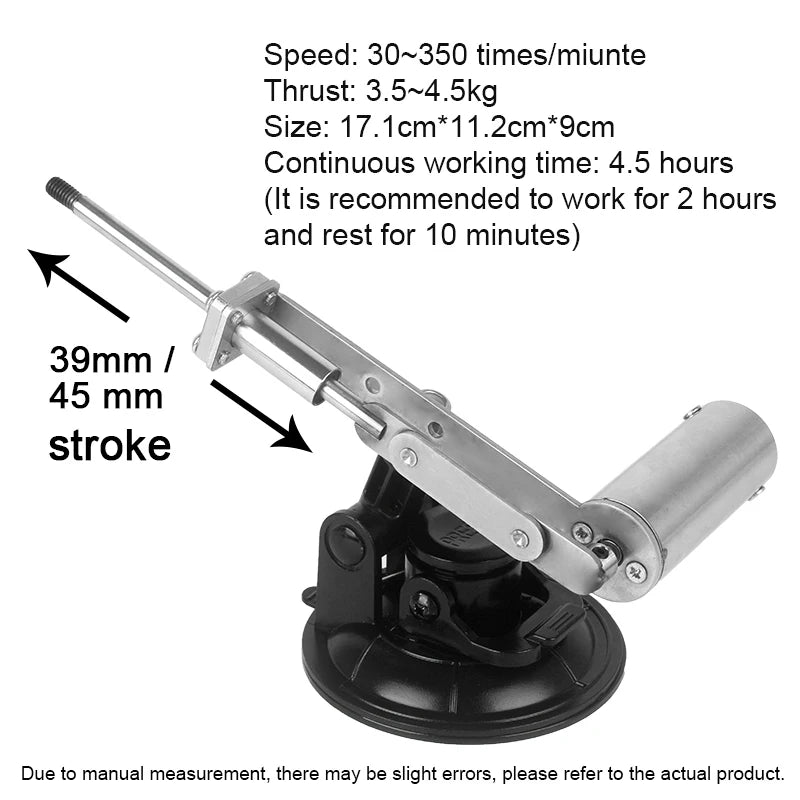 Telescopic Sex Machines 39Mm/45Mm Stroke with 60Mm Aluminum Plate Mini DC Reciprocating Linear Actuator Variable Speed Sex Toys