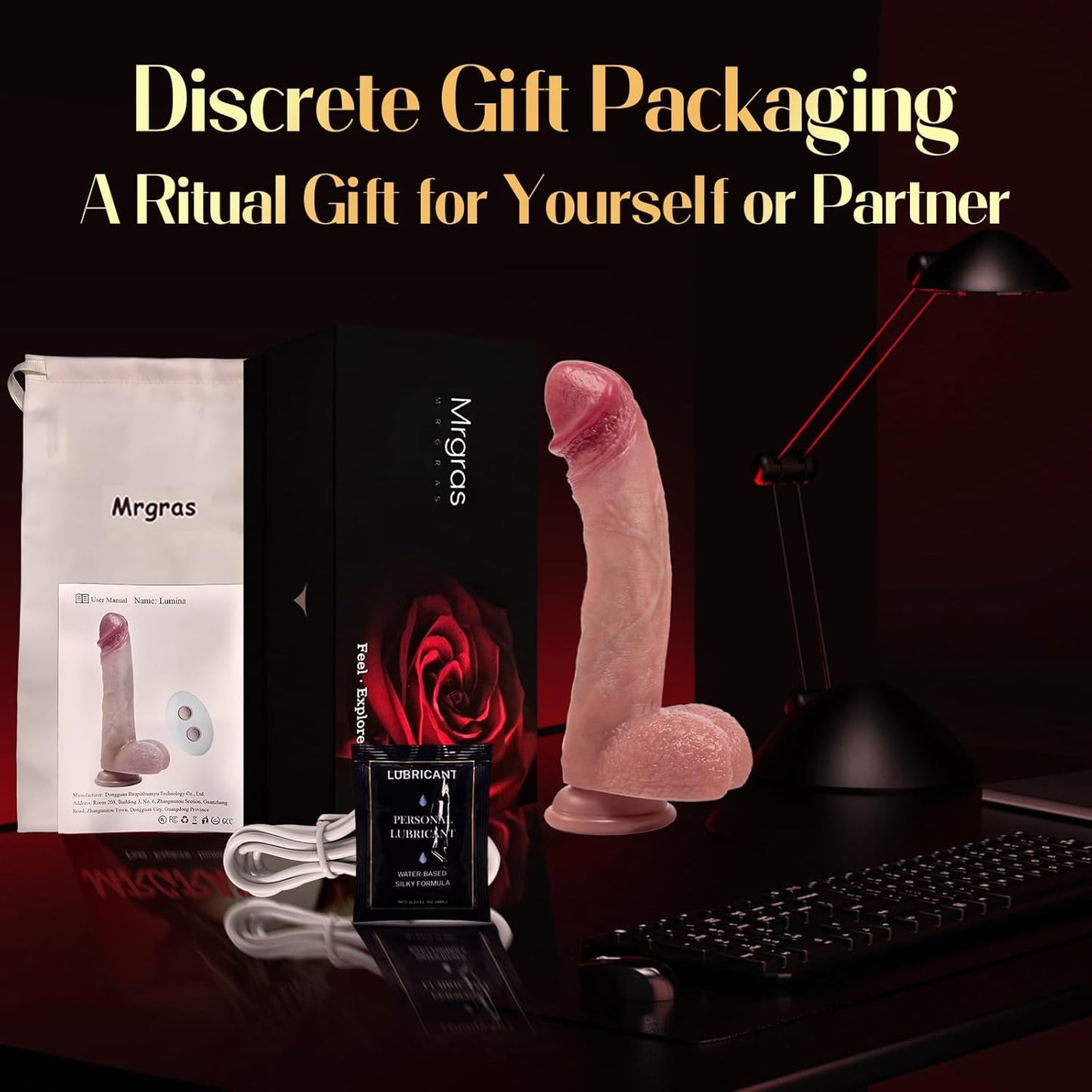 Sex Toys Thrusting Dildo Vibrator, 3 Pulsation Thrusting & 5 Vibration Mode 8.5 Inch Realistic Dildo Penis for Clitoral G Spot Anal Stimulate Liquid Silicone Suction Cup Adult Sex Toy S&M Whips