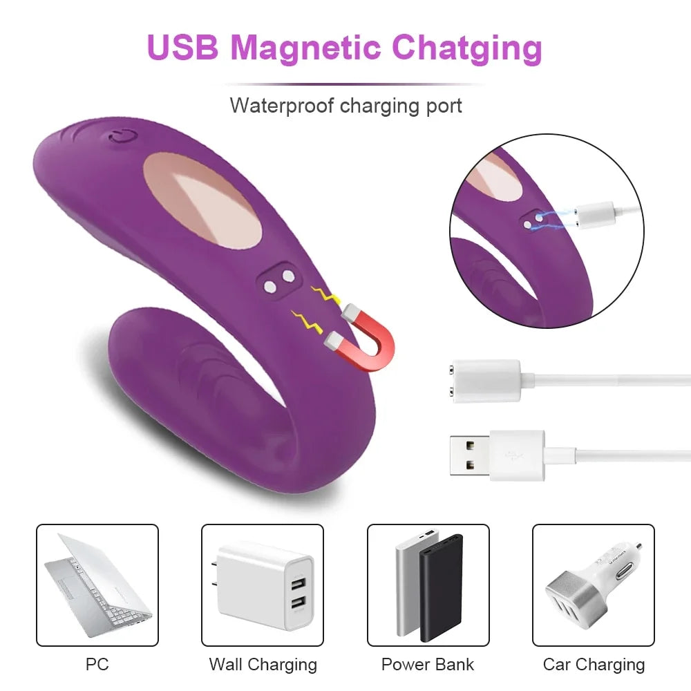 Wearable Panty Vibrator for Women Remote Control Wireless G Spot Stimulator Female Sex Toys Purple