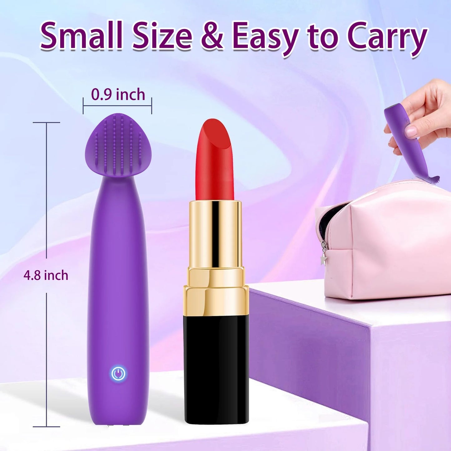 Adult Sex Toys Bullet Vibrators, Mini Vibrator Wand with 10 Vibration Modes, IPX6 Waterproof Personal Massager, Sexual Pleasure Tools Female Stimulator for Women Couples & Games