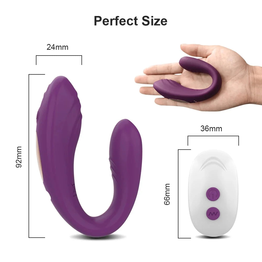 Wearable Panty Vibrator for Women Remote Control Wireless G Spot Stimulator Female Sex Toys Purple