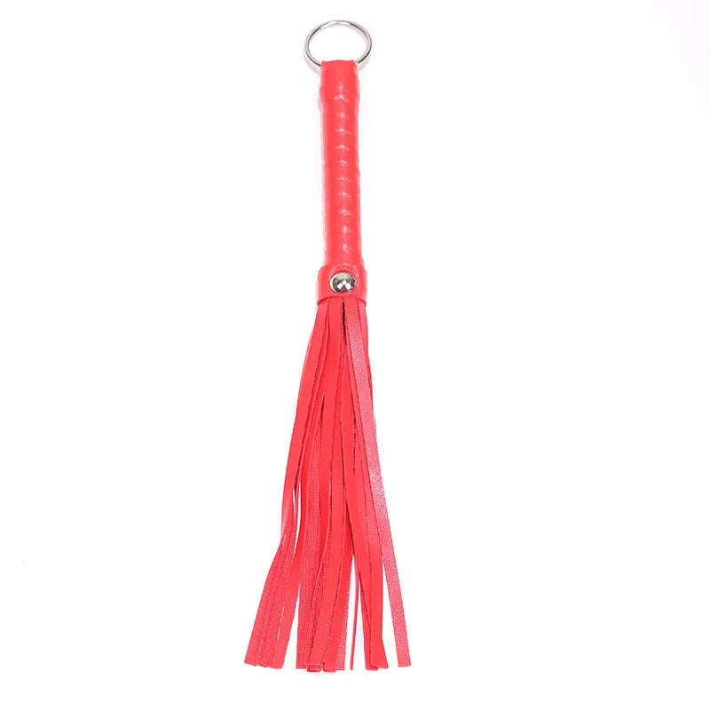 Pu Leather Pimp Whip Racing Riding Crop Party Flogger Hand Cuffs Queen Black Horse Riding Whip High Quality