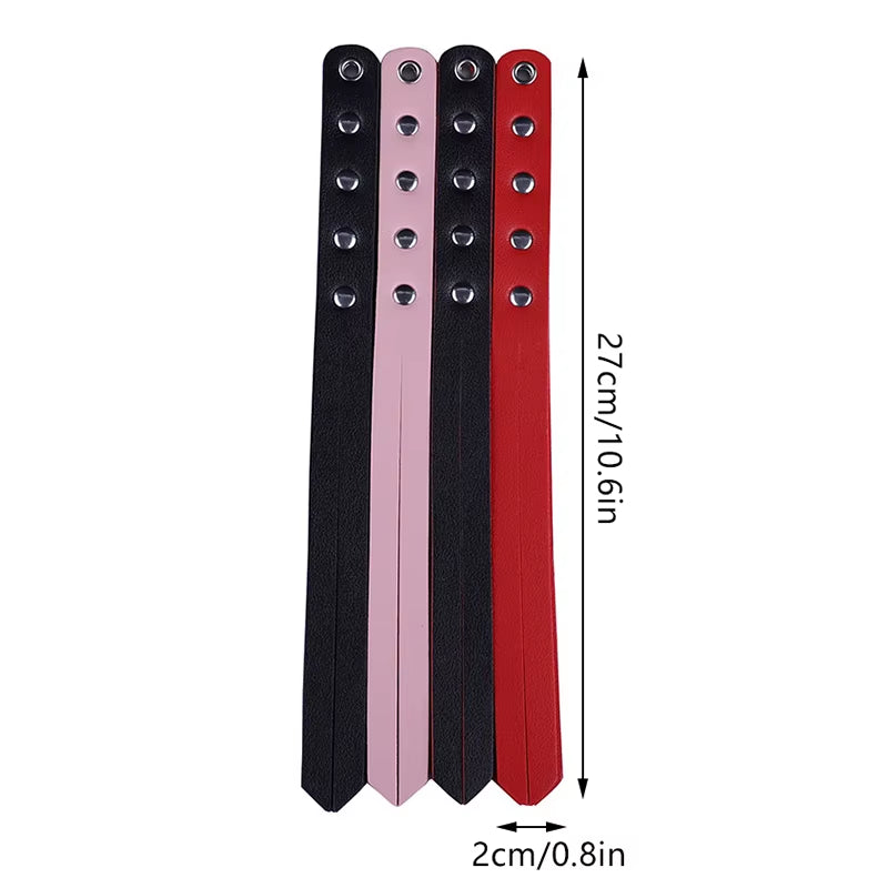 PU Leather Paddle Slapper Whip for Horse Training Enhance Pain Equestrian Training Horse Whip Equestrian Riding Crops