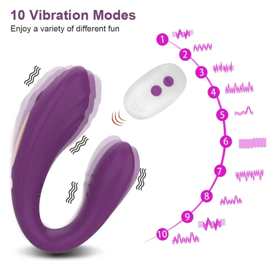 Wearable Panty Vibrator for Women Remote Control Wireless G Spot Stimulator Female Sex Toys Purple