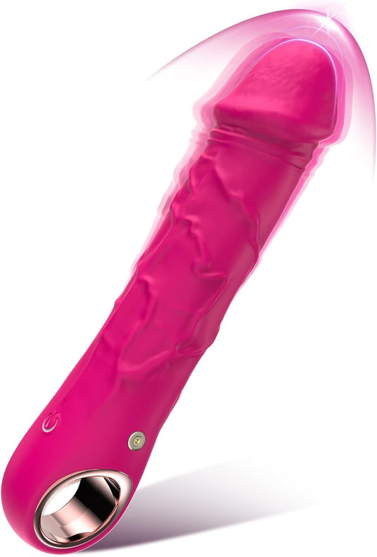 G Spot Realistic Dildos Vibrators,  High-Frequency Clitoral Vibrator with 10 Vibration Modes, Clitoralis Stimulator for Women, Powerful Vibrator Wand Adult Woman Sex Toys Pleasure(Pink)