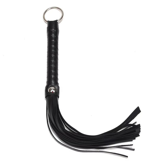 Pu Leather Pimp Whip Racing Riding Crop Party Flogger Hand Cuffs Queen Black Horse Riding Whip High Quality