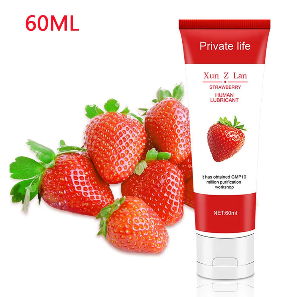 80Ml Adult Sexual Body Smooth Fruity Lubricant Gel Edible Flavor Sex Health Product Perfect to Warm up Sensual Massage Sex Toys