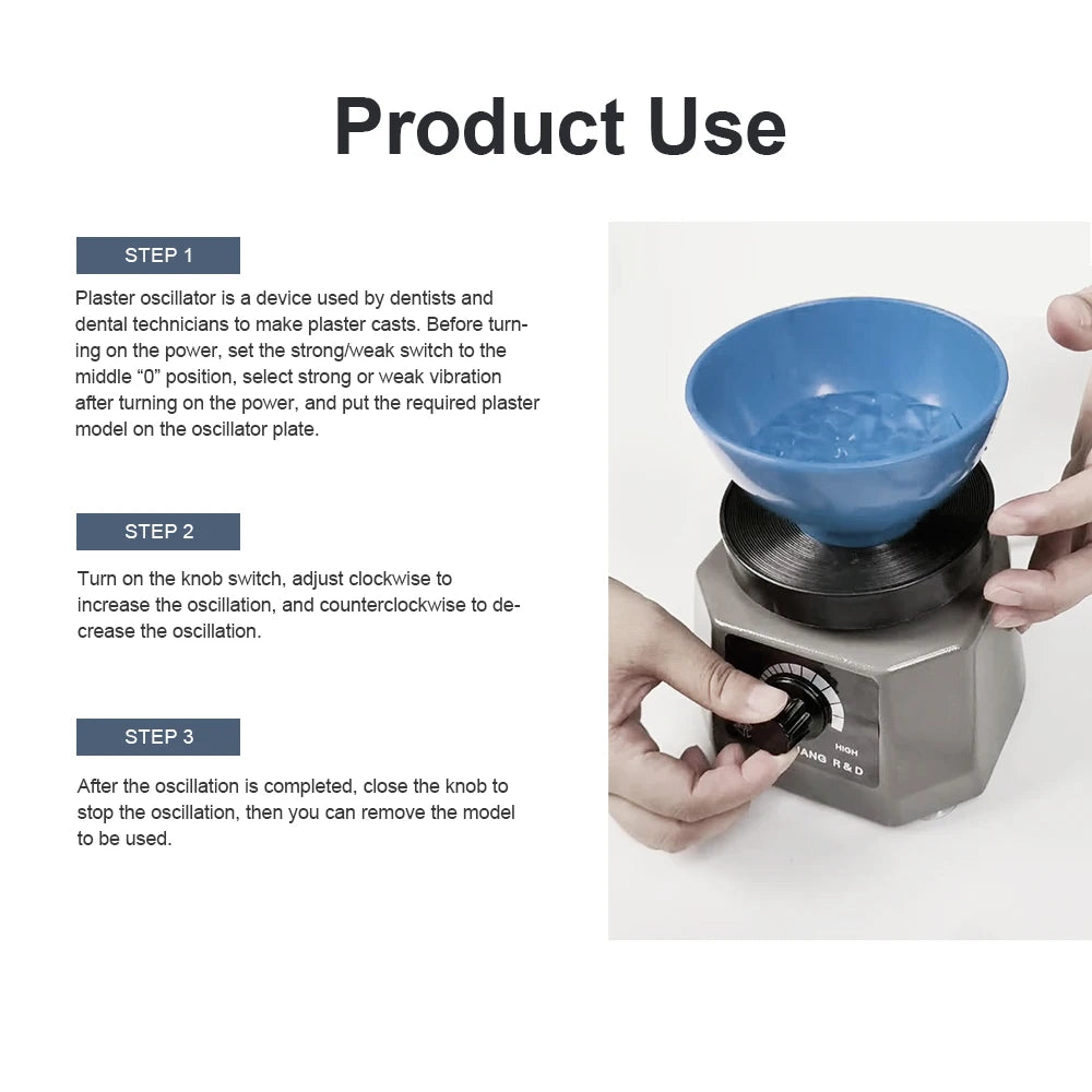 110V/200V Lab Vibrator 4" Oscillator round Shaker Plaster Vibrator Plate Dental Equipment Machine Roundness Vibrator Plaster