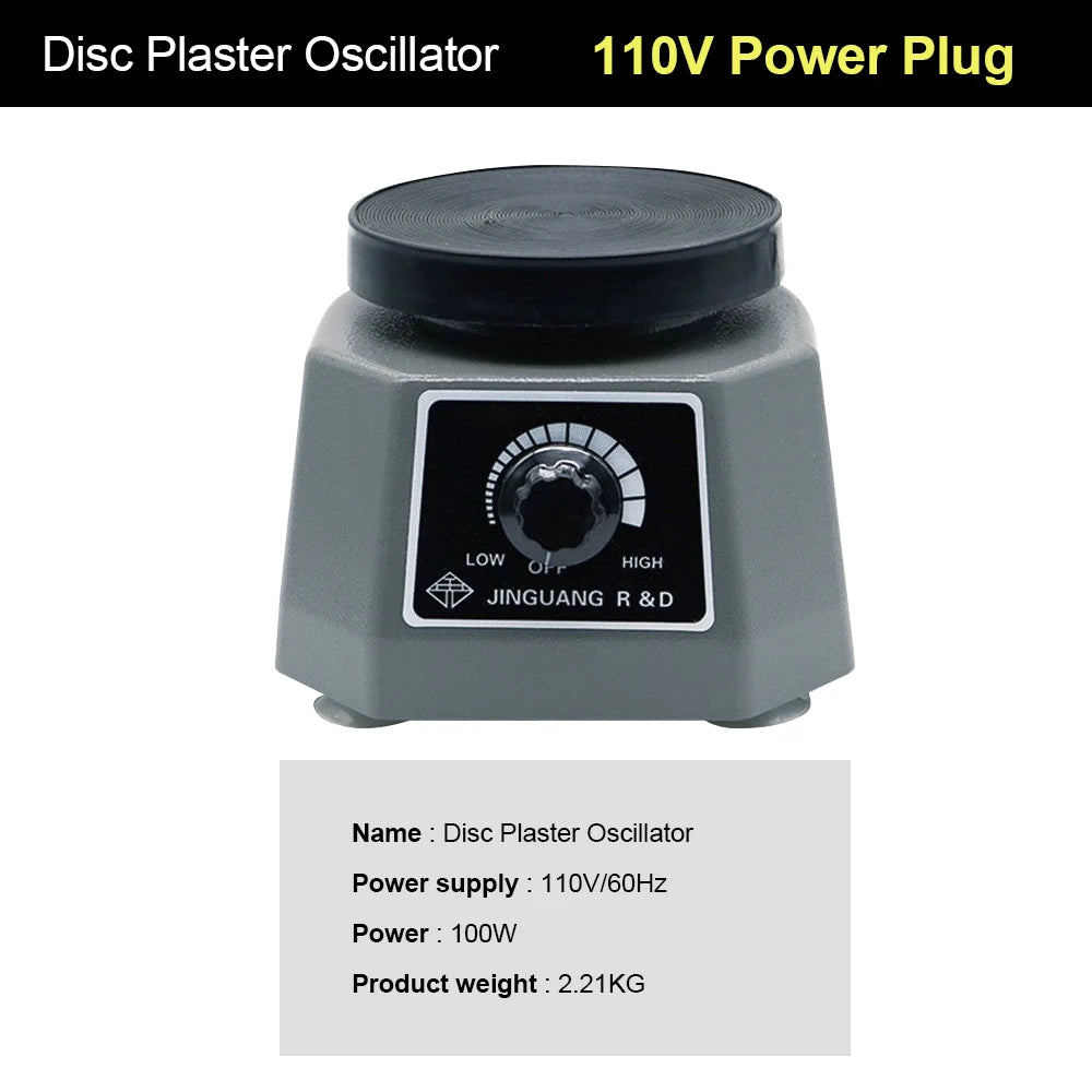 110V/200V Lab Vibrator 4" Oscillator round Shaker Plaster Vibrator Plate Dental Equipment Machine Roundness Vibrator Plaster