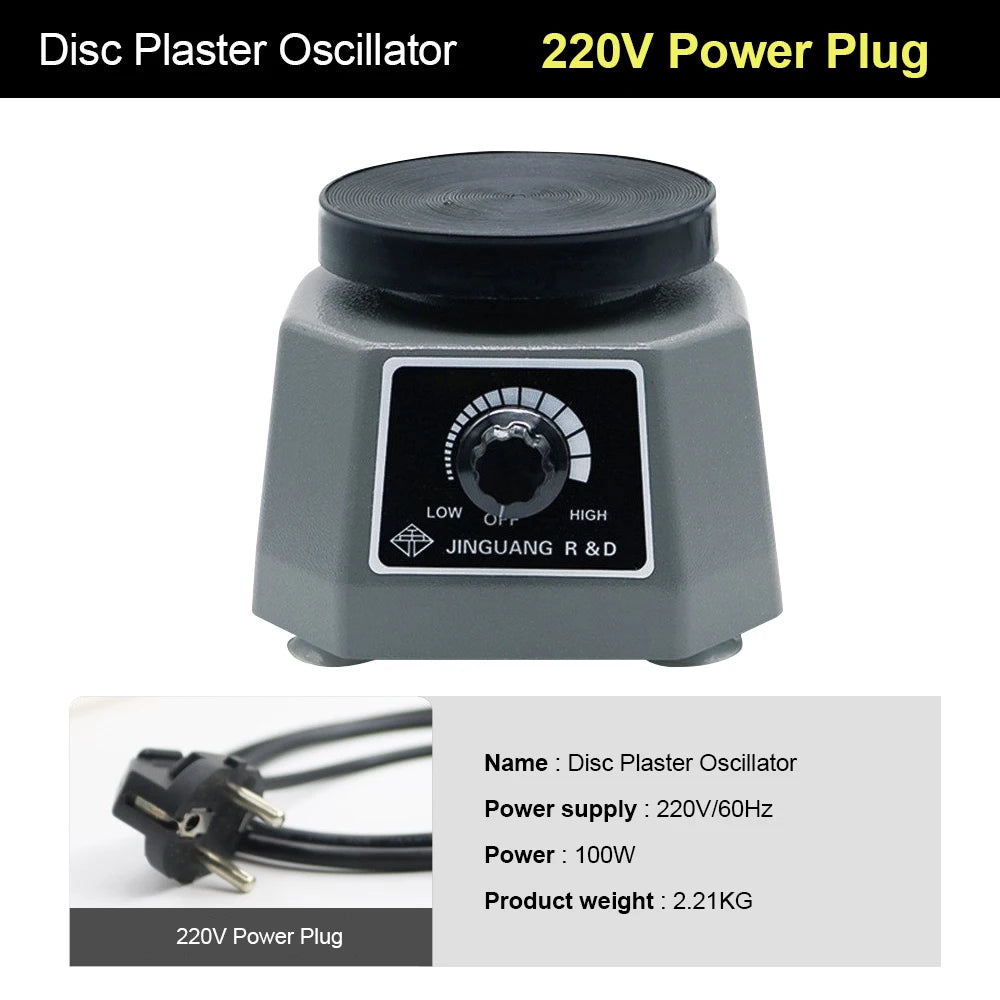 110V/200V Lab Vibrator 4" Oscillator round Shaker Plaster Vibrator Plate Dental Equipment Machine Roundness Vibrator Plaster