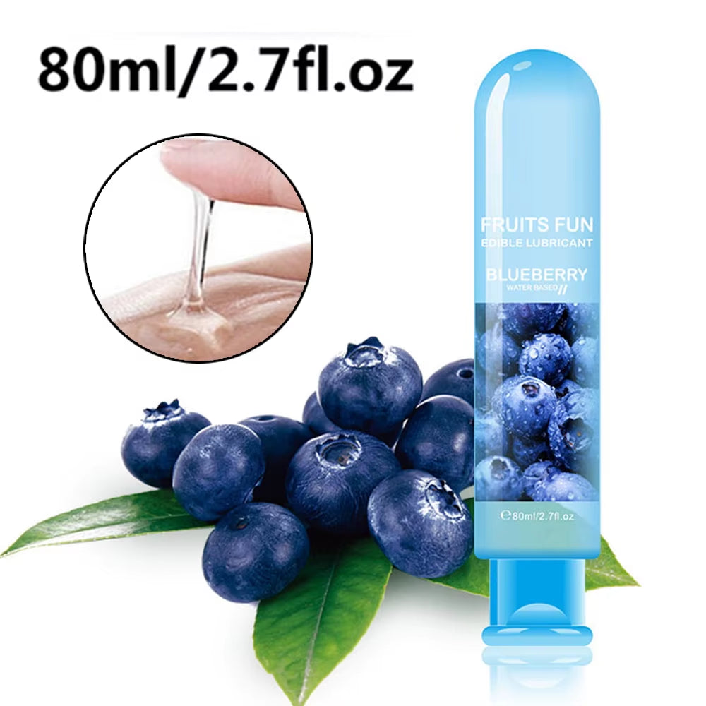 80Ml Adult Sexual Body Smooth Fruity Lubricant Gel Edible Flavor Sex Health Product Perfect to Warm up Sensual Massage Sex Toys