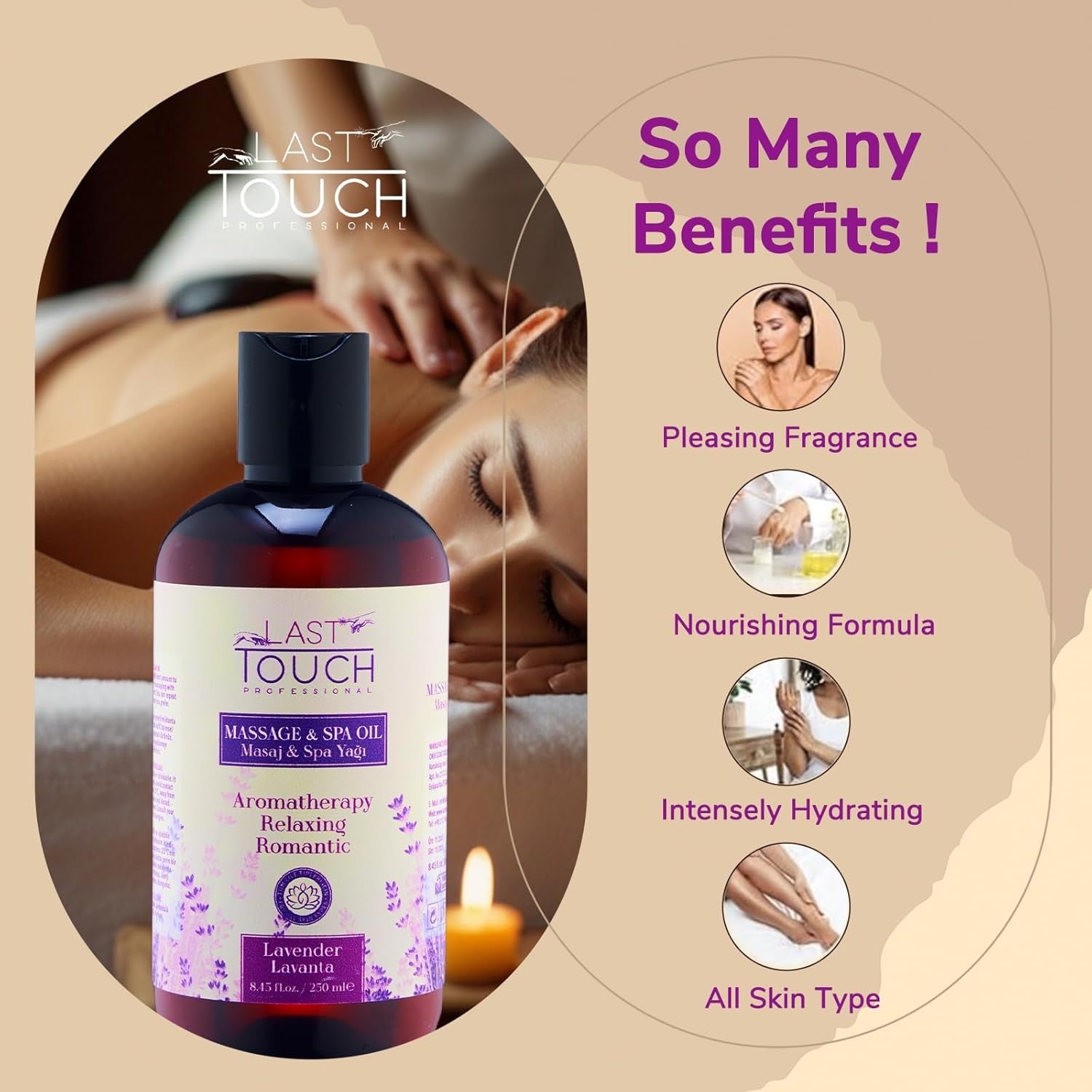 Lavender Sensual Massage Oil for Couples Sexual - Oils Date...