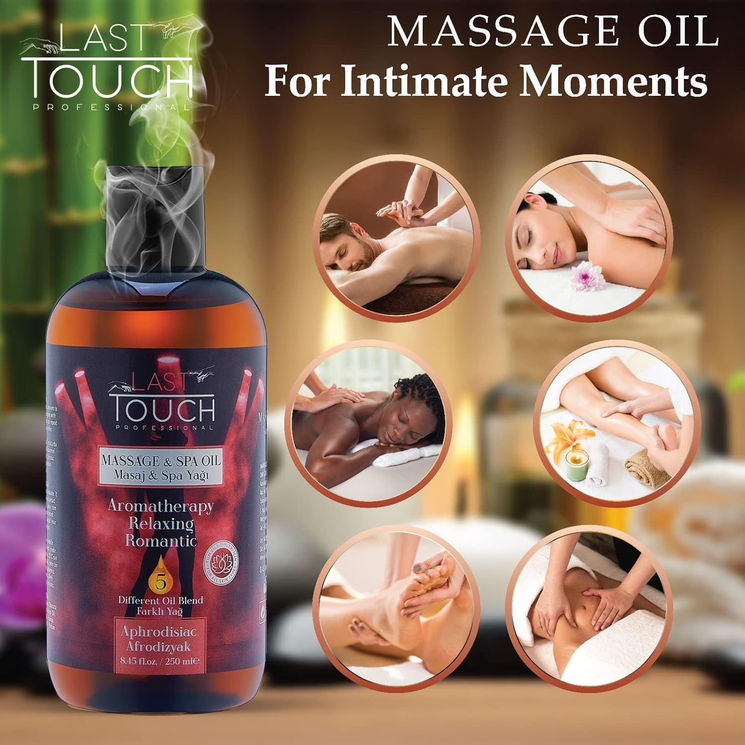 Aphrodisiac Sensual Massage Oil for Couples Sexual - Massage Oils for Date Night