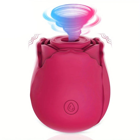 Powerful Sucking-Rose Vibrator Toy for Women Vacuum Stimulator Oral Nipple Clit Sucker Female Sex Toys Goods for Female Adults