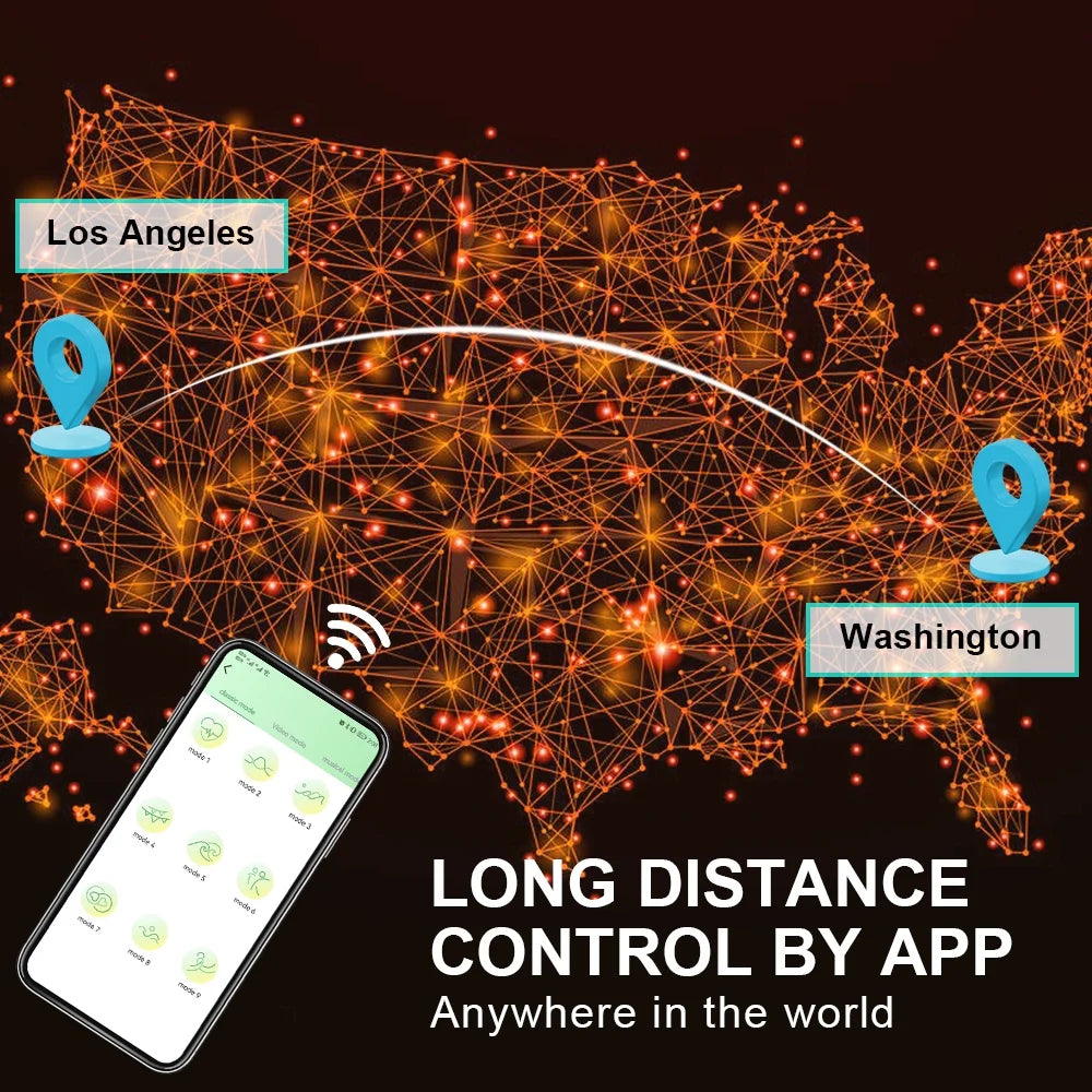 Wearable Panty Vibrator with APP Remote Control for Women, Remote Control Vibrator