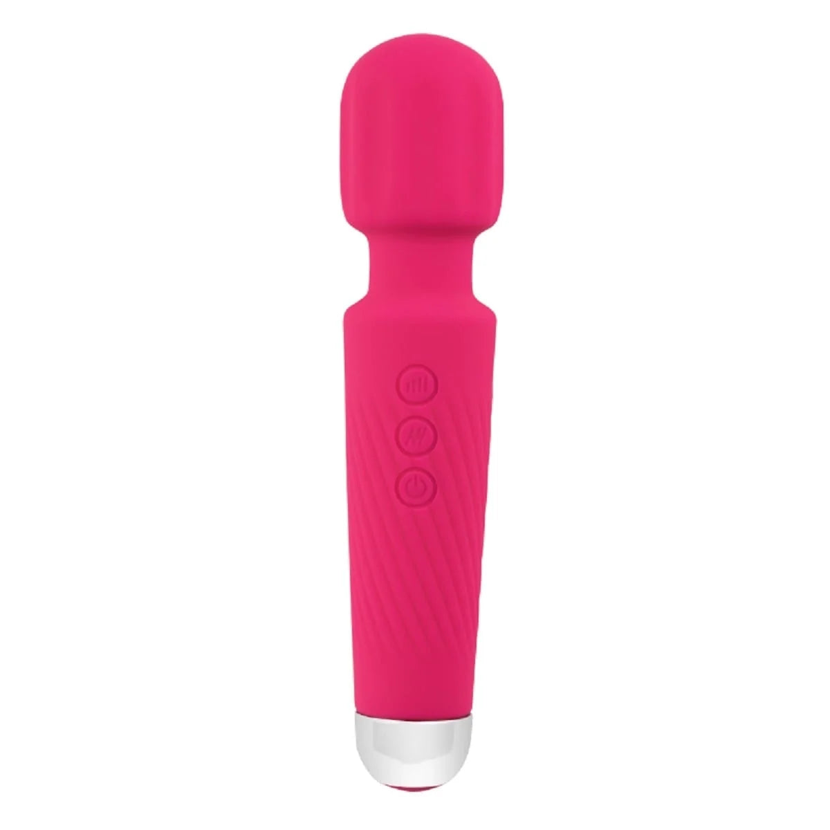 Massager Wand Vibrator with 20 Modes 8 Vibration,Rechargeable Vibrator Wand Waterproof Body Massager-Rose Red