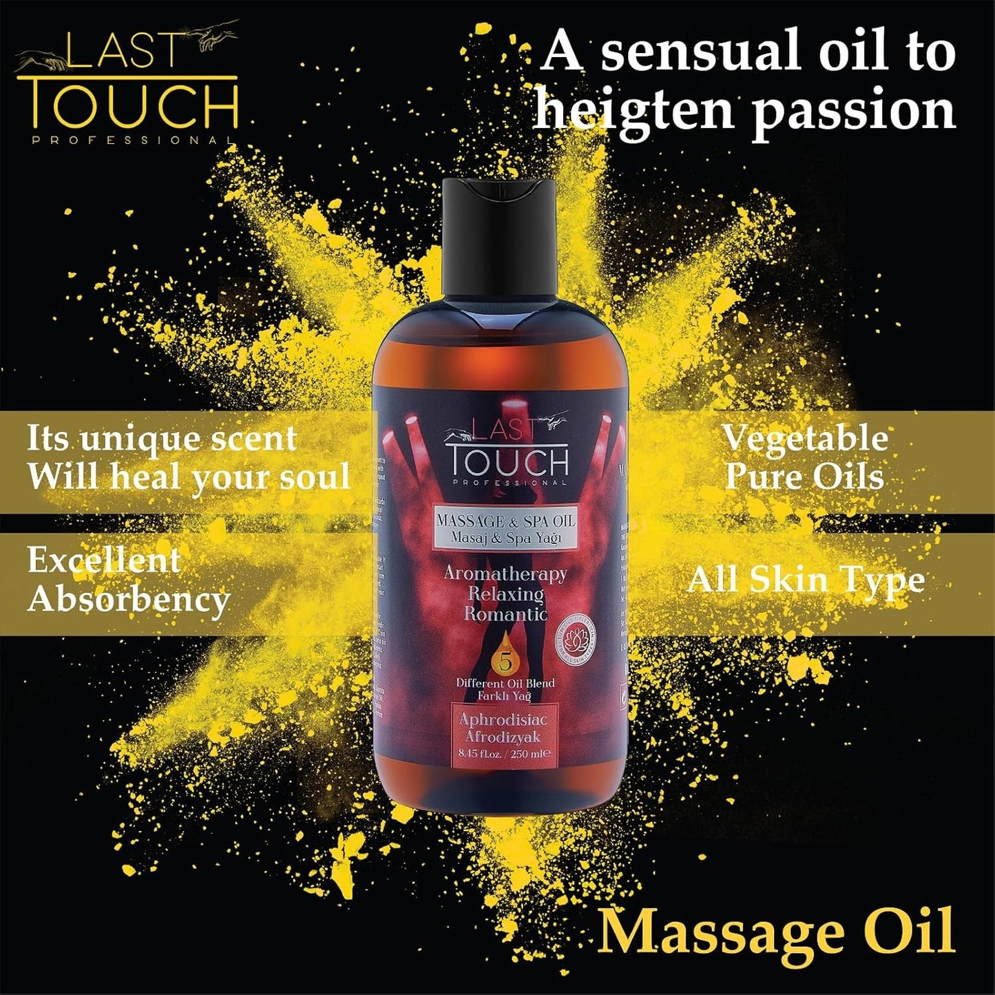 Aphrodisiac Sensual Massage Oil for Couples Sexual - Massage Oils for Date Night