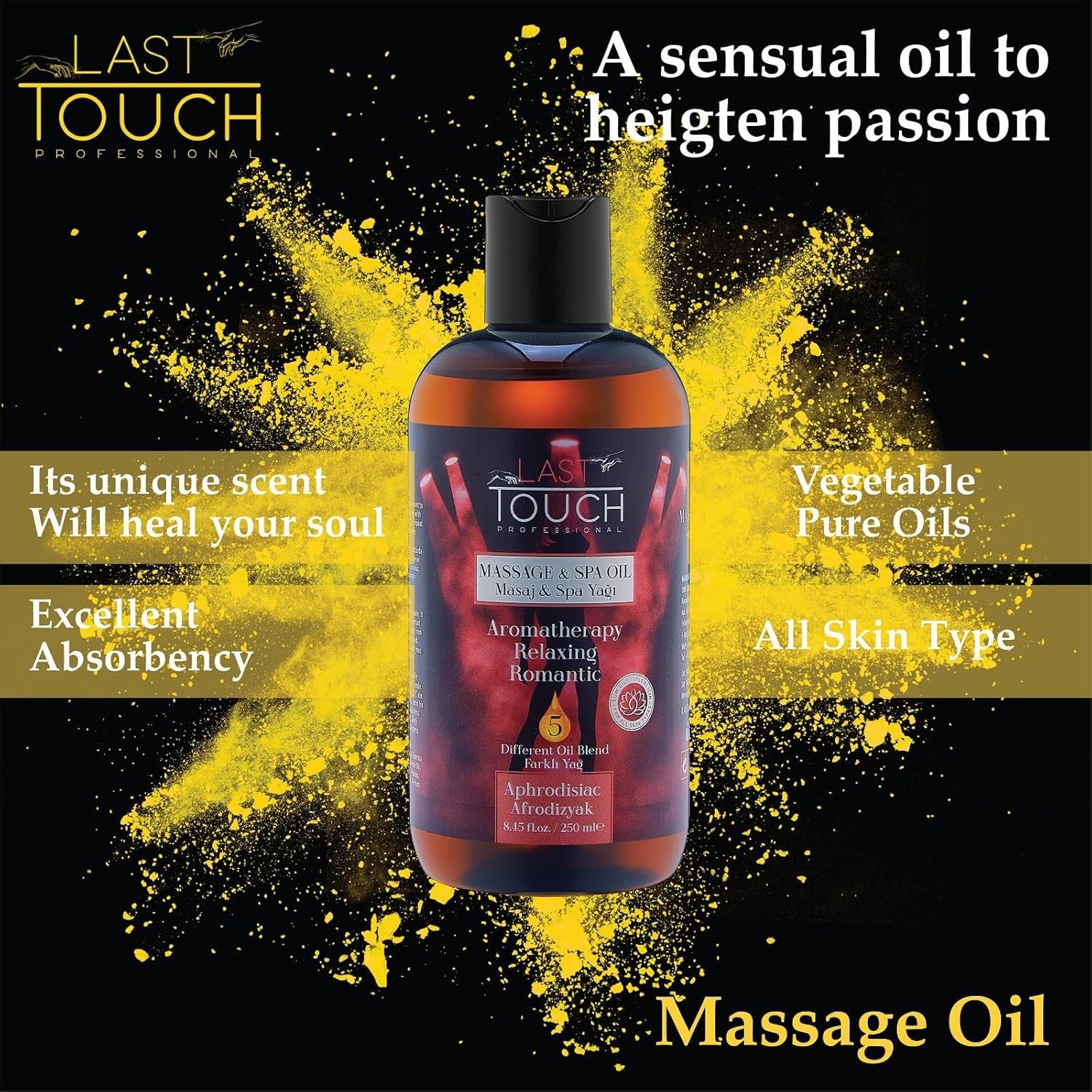 Aphrodisiac Sensual Massage Oil for Couples Sexual - Massage Oils for Date Night