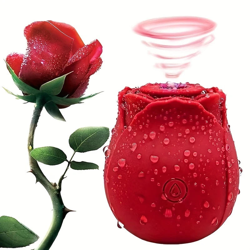 Powerful Sucking-Rose Vibrator Toy for Women Vacuum Stimulator Oral Nipple Clit Sucker Female Sex Toys Goods for Female Adults