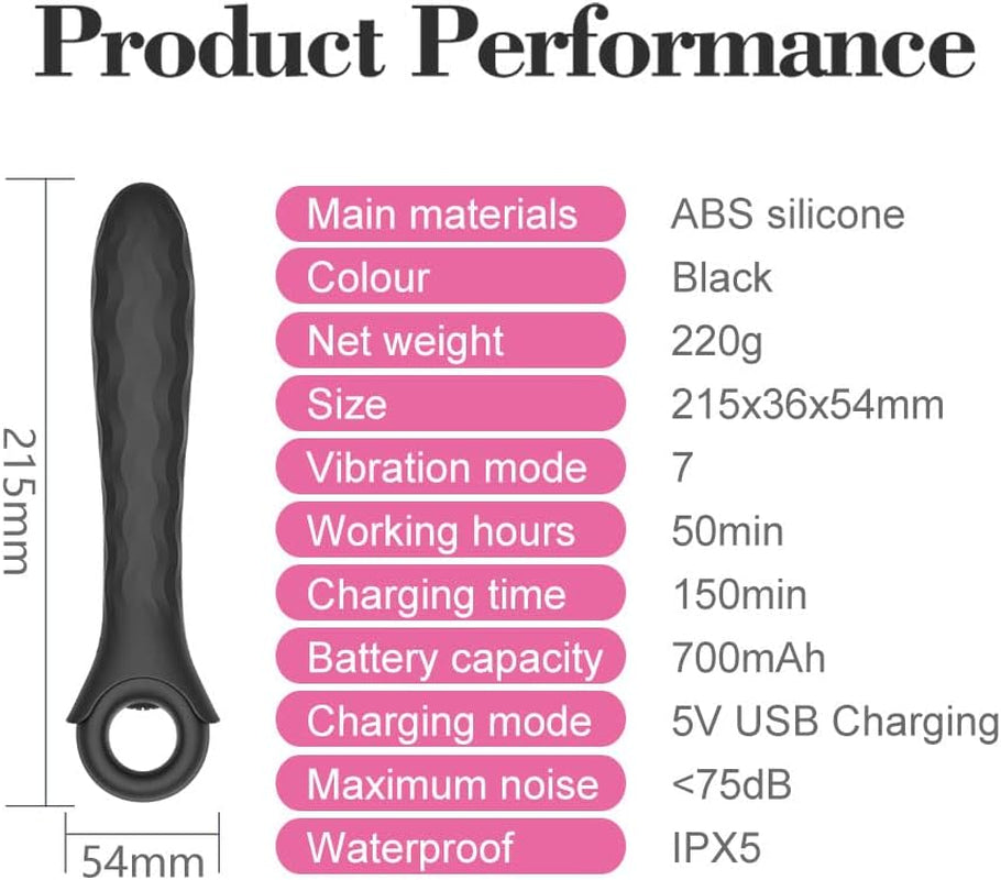 Adult Toys for Women 7 Speeds & Functions with Ring-Handle Rechargeable Ergonomic Design with Soft Silicone Waterproof Ideal for Couples or Solo Play Elevate Your Pleasure